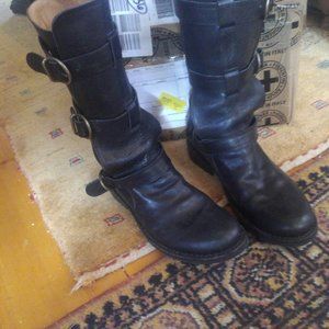 Fiorentini and Baker—moto boot, black, 3 buckle.  size 38 eu.